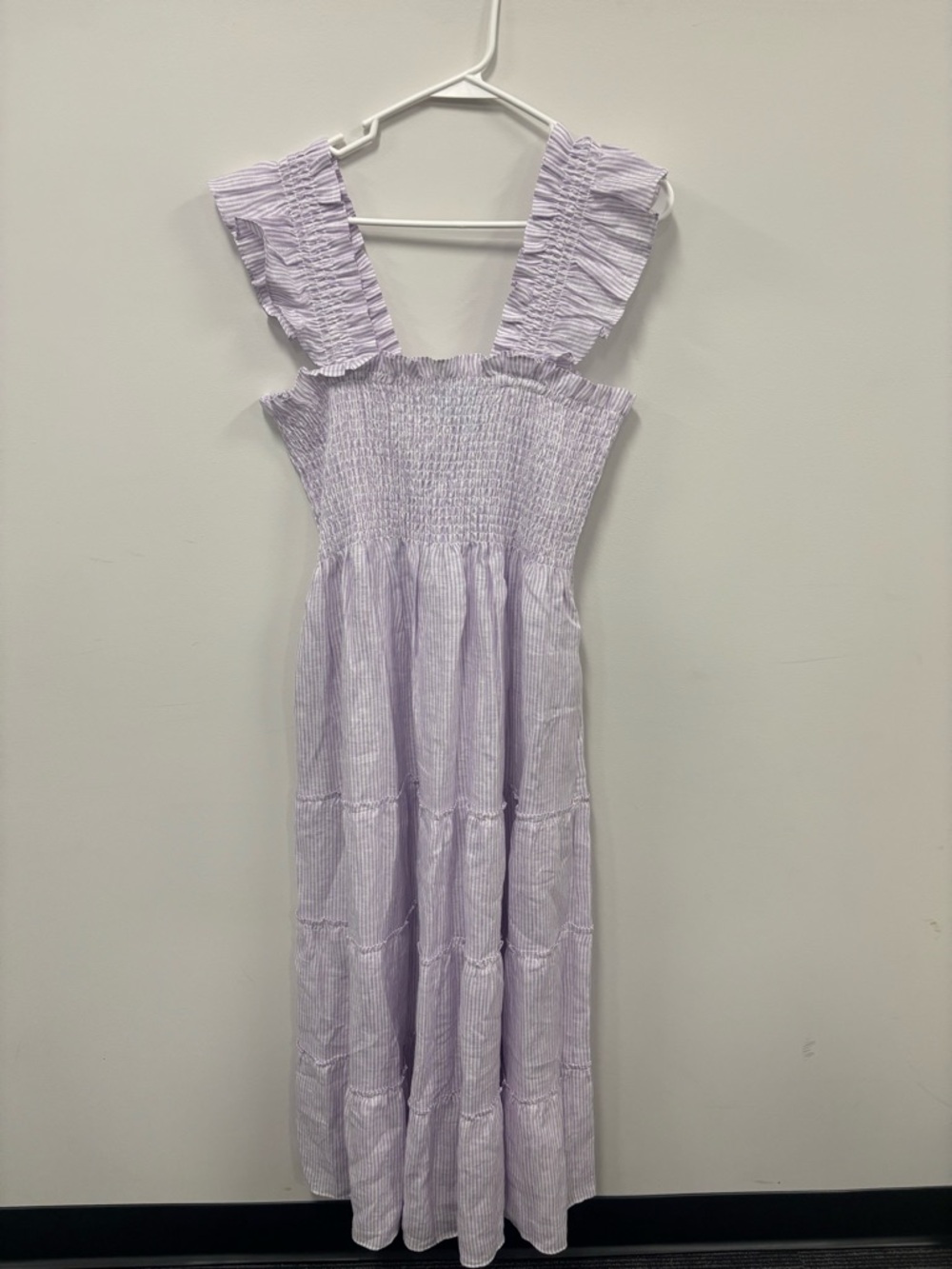 NEW Hill House Lilac Smocked Tiered Midi Dress - Picture 2 of 4